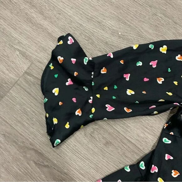 ASOS ruffle heart  bell rainbow wrap dress 8 - Picture 5 of 9